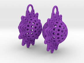 AstrosphaeraEarrings in Purple Processed Versatile Plastic