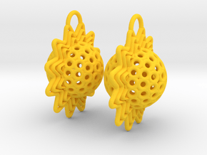 AstrosphaeraEarrings in Yellow Processed Versatile Plastic