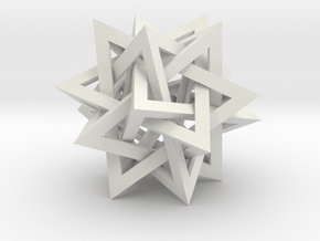 Tetrahedron 5 Compound in White Natural Versatile Plastic