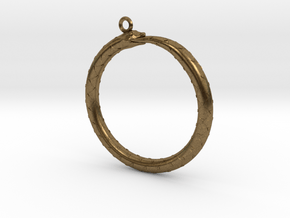 Ouroboros Pendant in Natural Bronze