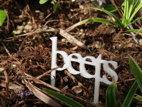 Beets - Garden Sign in White Natural Versatile Plastic