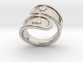 San Valentino Ring 25 - Italian Size 25 in Rhodium Plated Brass