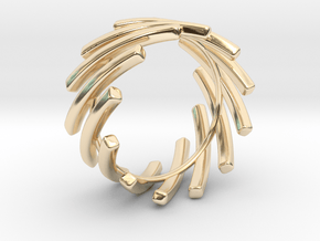 Back to basic collection - size 6 US in 14k Gold Plated Brass