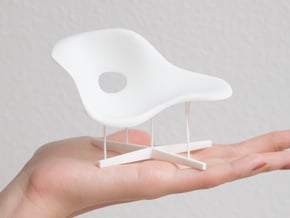 Designer chair - La Chaise Miniature 1:12  in White Natural Versatile Plastic