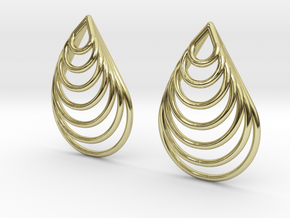 Teardrop Earrings in 18k Gold Plated Brass