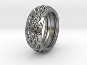 Sharon Ray - Tire Ring in Natural Silver: 9 / 59