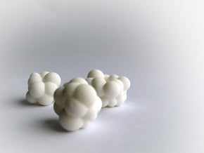 Cloud Bead in White Natural Versatile Plastic