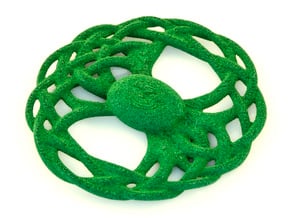 The Seed of Yggdrasil Pendant in Green Processed Versatile Plastic