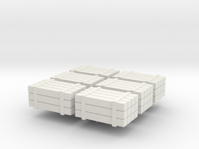 HO scale timber bundles - cargo in White Natural Versatile Plastic