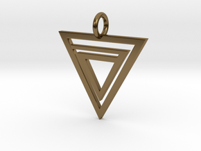 Delta Pendant in Polished Bronze