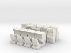 Large Arcade Pack With Sprue in White Natural Versatile Plastic