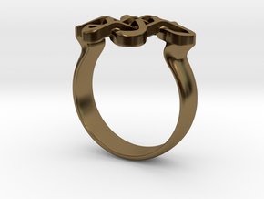 Feng Shui Ring - Size 7 in Polished Bronze