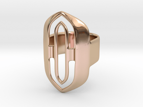 Out of borders collection - size 6 US in 14k Rose Gold Plated Brass