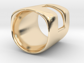 Back to basic collection - One Way Out (US size 6) in 14k Gold Plated Brass