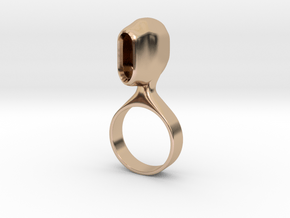 Out of borders collection - size 6US in 14k Rose Gold Plated Brass