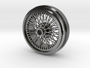 1/8 Wire Wheel Rear, with 72 spokes in Fine Detail Polished Silver