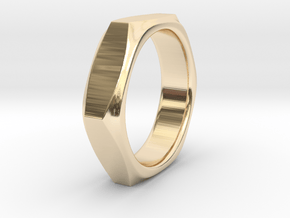 Barbara - Nut Ring in 14k Gold Plated Brass: 9 / 59