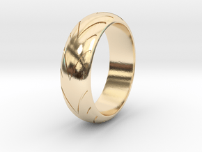 Raban - Racing  Ring in 14k Gold Plated Brass: 9 / 59