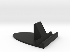Rounded Ipad Mini Stand in Black Natural Versatile Plastic