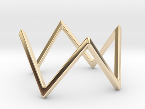 ZigZag in 14k Gold Plated Brass
