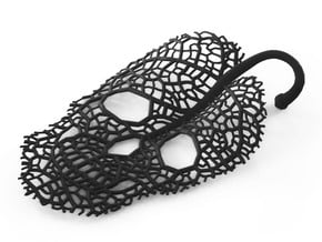 Leaf Skeleton Ornament in Black Natural Versatile Plastic