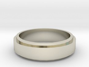 On top ring (19 mm diameter)  in 14k White Gold