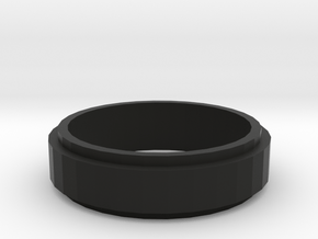 On top ring (19 mm diameter)  in Black Natural Versatile Plastic