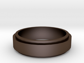 On top ring (19 mm diameter)  in Polished Bronze Steel