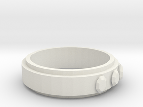 Ring (19 mm diameter)  in White Natural Versatile Plastic
