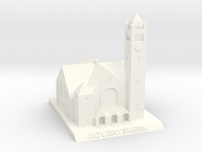 Adventskerk Model (6cm) in White Processed Versatile Plastic