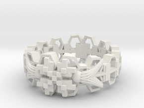 Wayuu memorial ring(Japan 10,USA 5.5,Britain K) in White Natural Versatile Plastic