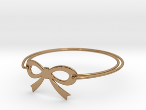 Bow Bracelet in Polished Brass