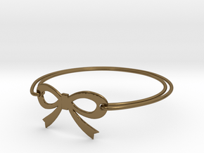 Bow Bracelet in Polished Bronze