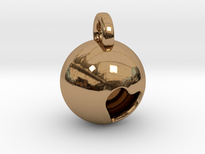 Minimalist Pluto Pendant in Polished Brass