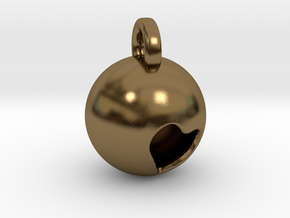 Minimalist Pluto Pendant in Polished Bronze
