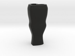 Heart flower vase - black in Black Natural Versatile Plastic