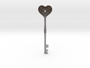 Resident Evil 2: Heart key in Polished Nickel Steel