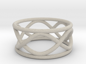 Infinity Ring- Size 8  (25% Taller)  in Natural Sandstone