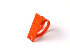 Adjustable ring. Like in Braille. in Orange Processed Versatile Plastic