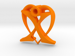 NuTz X small in Orange Processed Versatile Plastic
