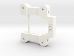 NIX91-321 (3.0* toe-in, 1* anti-squat) in White Processed Versatile Plastic