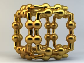 PEINTUREALUILLE CUBE in Polished Brass