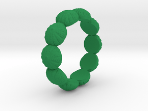 Urchin Ring 1 - US-Size 7 1/2 (17.35 mm) in Green Processed Versatile Plastic