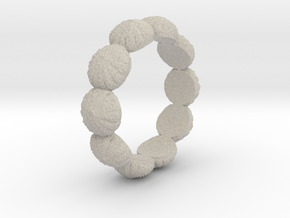 Urchin Ring 1 - US-Size 7 1/2 (17.35 mm) in Natural Sandstone