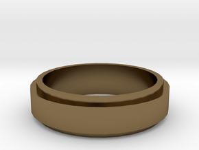 On top ring (19 mm diameter)  in Polished Bronze
