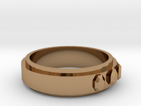 Ring (19 mm diameter)  in Polished Brass