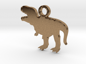 T-Rex Necklace Charm ($4.99 and up) in Natural Brass