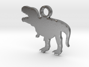 T-Rex Necklace Charm ($4.99 and up) in Natural Silver