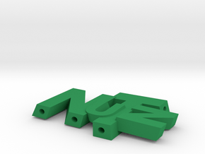 NuTz Letters in Green Processed Versatile Plastic