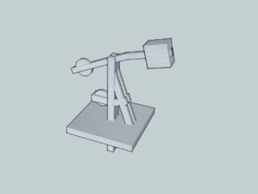 Z Scale Counterweight for signal cables in Tan Fine Detail Plastic